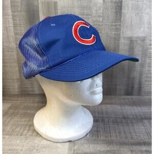 VTG Chicago Cubs SnapBack Hat Trucker Caps SPORTS SPECIALTIES blue Red C